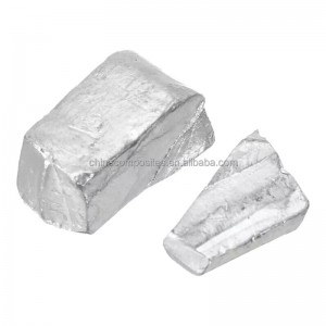 Iwa mimọ to gaju 99.995% Indium Metal Ingot Pure Indium Ingot Rare Metal Element Indium Granules