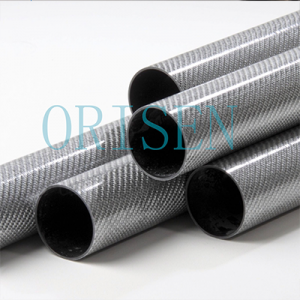 Fabricante chino de tubo redondo de fibra de carbono personalizado de varios colores con patrón de sarga para aislamiento eléctrico